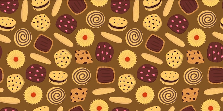 Foto padrão de biscoitos e biscoitos