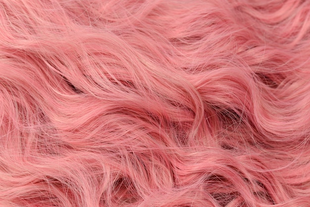 Padrão de cabelo ondulado rosa