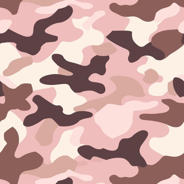 padrão de camuflagem com um fundo rosa generativo ai