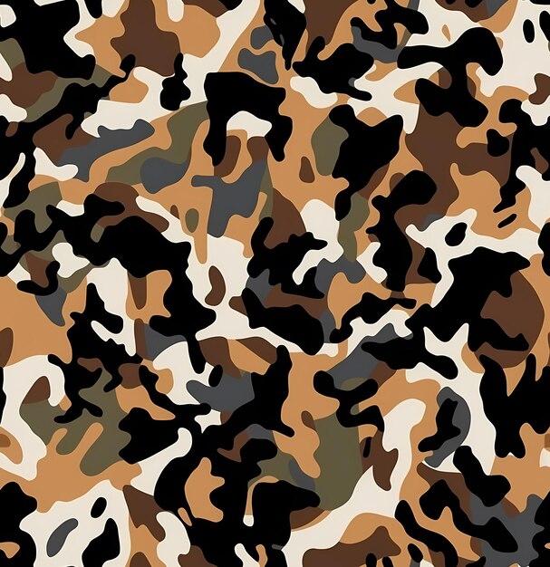 Foto padrão de camuflagem para design de roupas camuflagem de tendência padrão militar