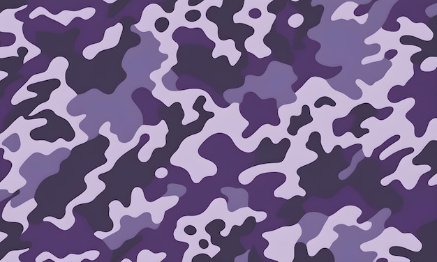 Foto padrão de camuflagem roxo cores militares estilo vetorial camo fundo gráfico design de arte de parede do exército