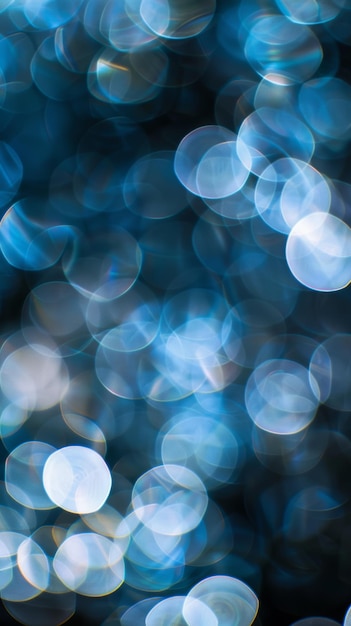 Padrão de círculo Bokeh em torno da borda de uma imagem de chave alta com IA geradora de luz branca grande