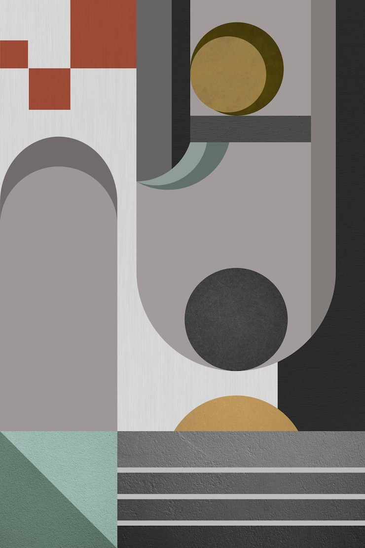 Foto padrão de costura geométrica abstrata de estilo minimalista moderno