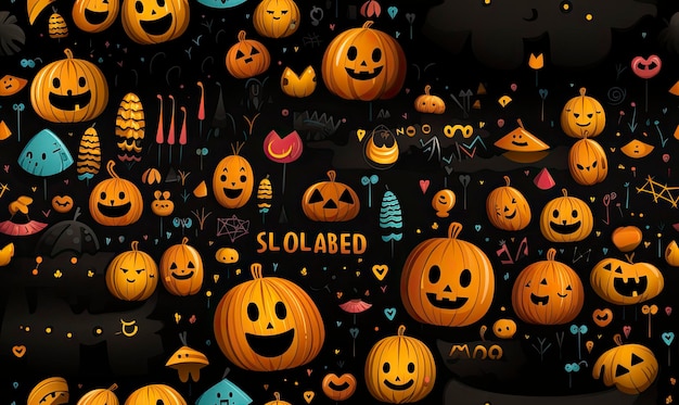 Foto padrão de halloween fundo