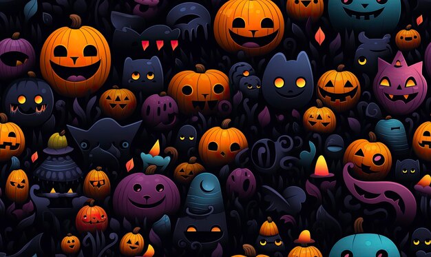 Padrão de Halloween Fundo