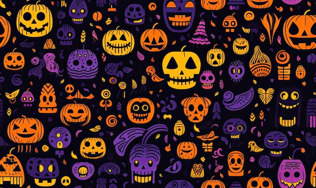 Padrão de Halloween Fundo