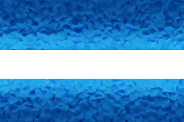 Foto padrão de ilustração 3d azul em estilo ornamental geométrico com feixe de néon.