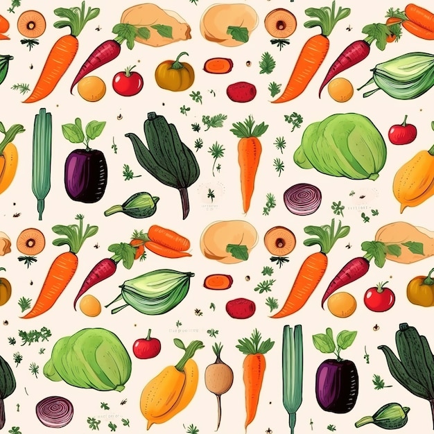 Foto padrão de ilustração simples de legumes