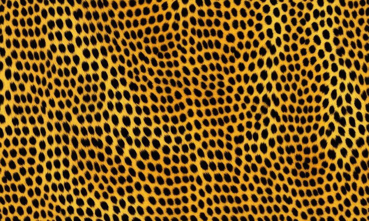Foto padrão de impressão de leopardo com manchas amarelas e pretas vibrantes para moda e design