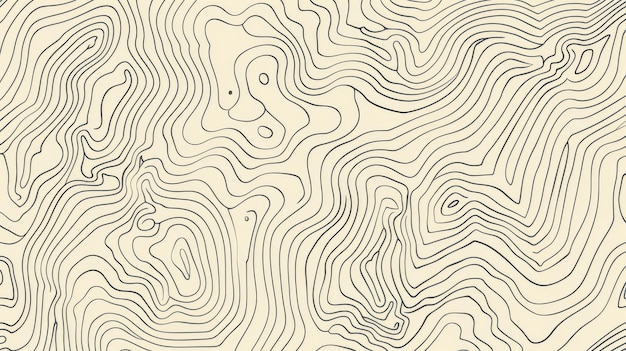 Padrão de linhas topográficas sem costuras criando uma paisagem hipnotizante
