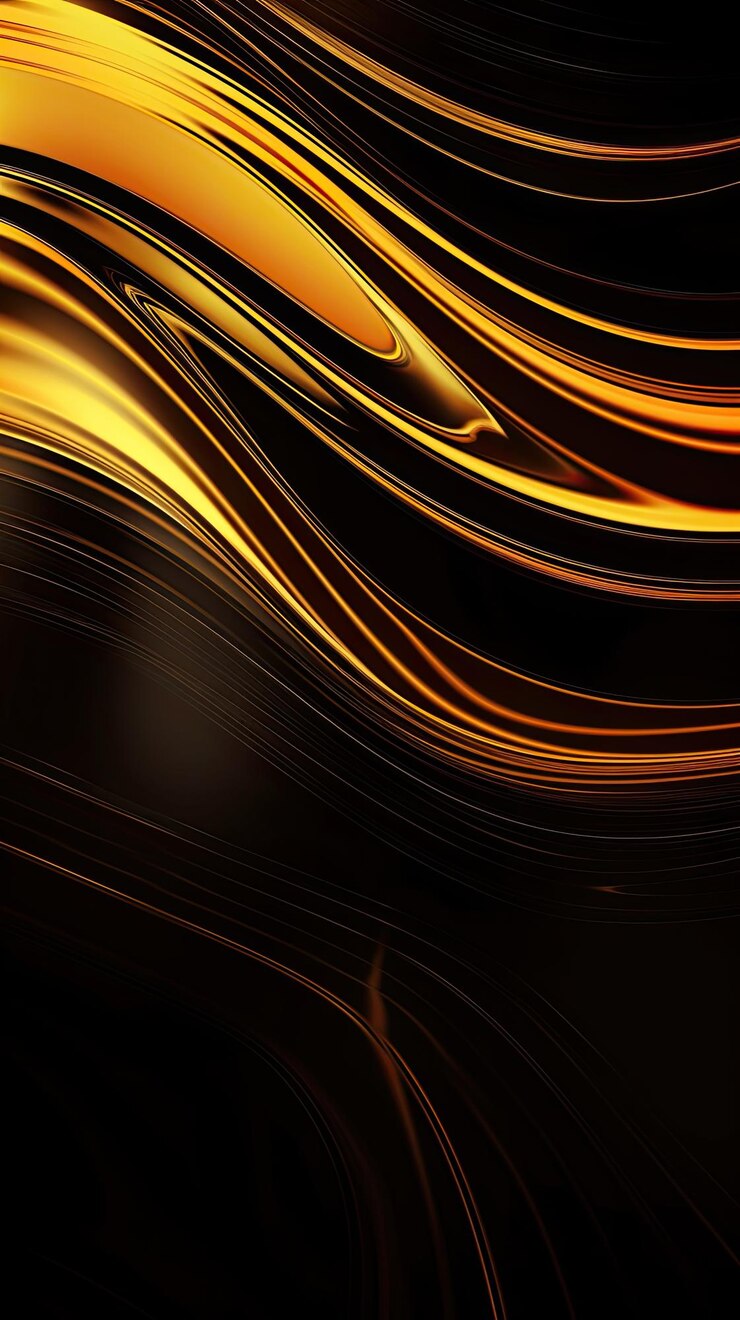 Foto padrão de líquido abstrato em fundo preto