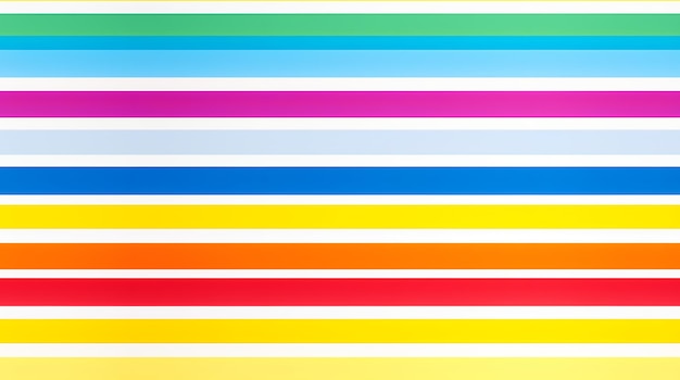 Foto padrão de listras arco-íris vivas com fundo branco