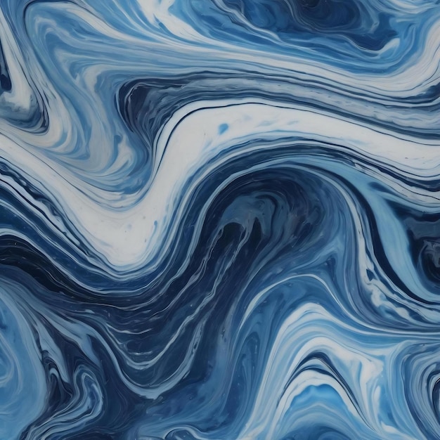 Padrão de mármore líquido de fundo abstrato azul de mármore