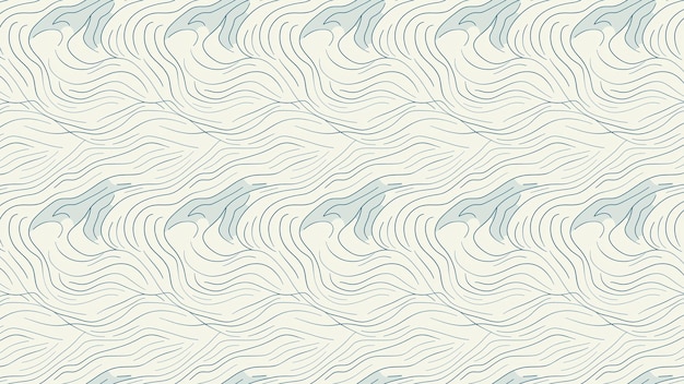 Padrão de onda abstrato sem costura