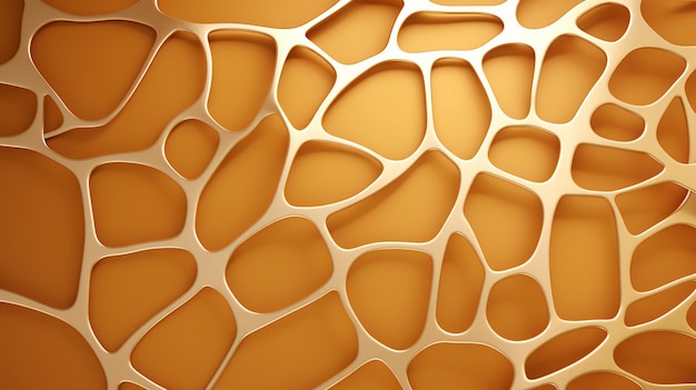 Padrão de ouro de Voronoi fractal em superfície cerâmica lisa