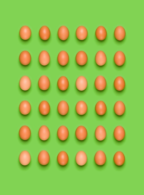 Padrão de ovos em verde