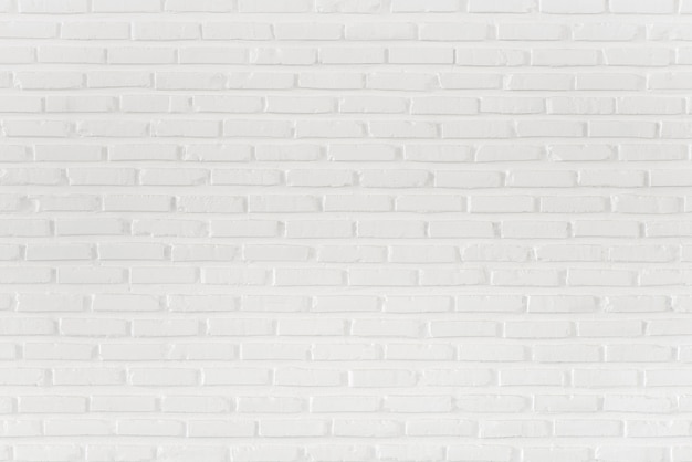 Foto padrão de parede de tijolo branco para fundo e textura, fundo de parede de tijolo branco sem costura