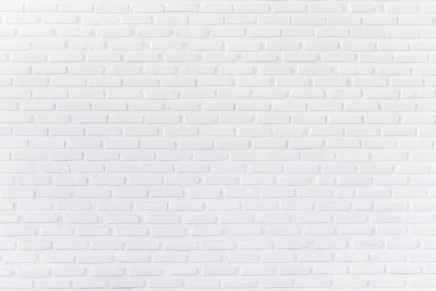 Foto padrão de parede de tijolo branco para plano de fundo e texturizado, fundo de parede branca