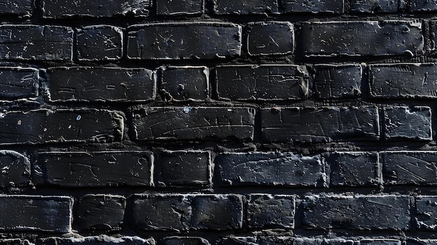 padrão de parede de tijolos pretos para textura de fundo