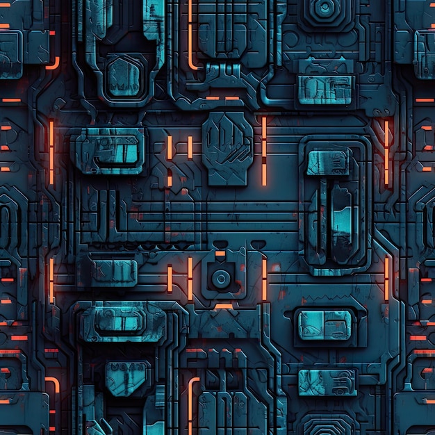 padrão de parede techcyberpunk