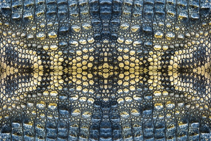Foto padrão de pele de crocodilo