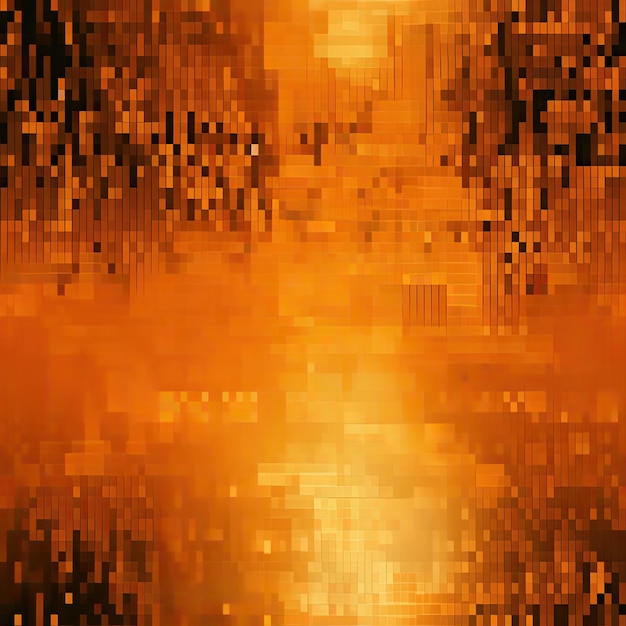 Padrão de pixel laranja futurista de ruído abstrato