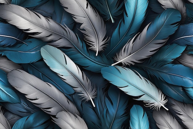 Padrão de plumas de pássaro para fundo e textura Fundamento de textura de plumas