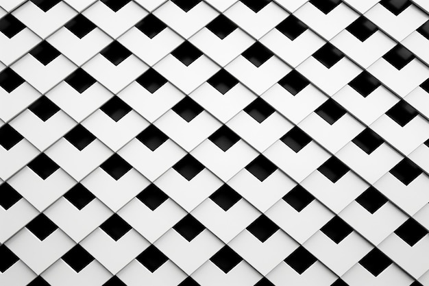 Padrão de pontos de grade angular minimalista preto e branco