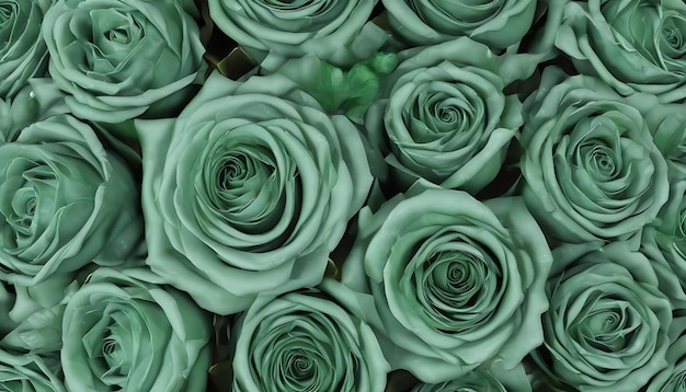 Foto padrão de rosas verdes