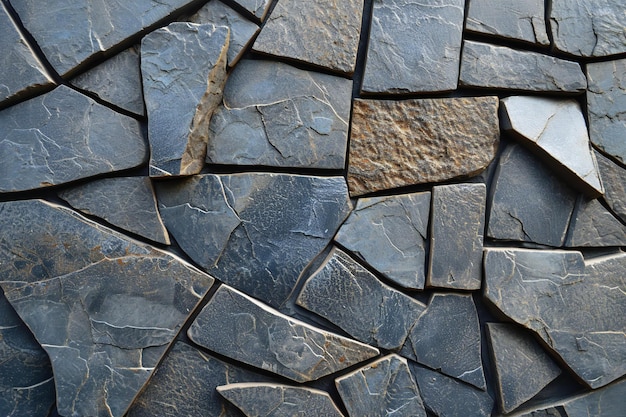 Foto padrão de superfície decorativa de parede de pedra de ardósia para fundo e trabalho de arte de design