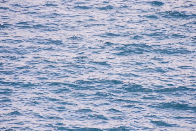 Padrão de textura de água azul ao meio-dia no Oceano Atlântico