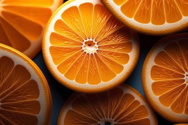 Padrão de textura natural de fundo laranja Generative AI