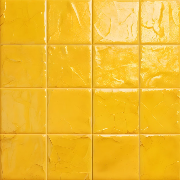 Foto padrão de textura perfeita de azulejos amarelos