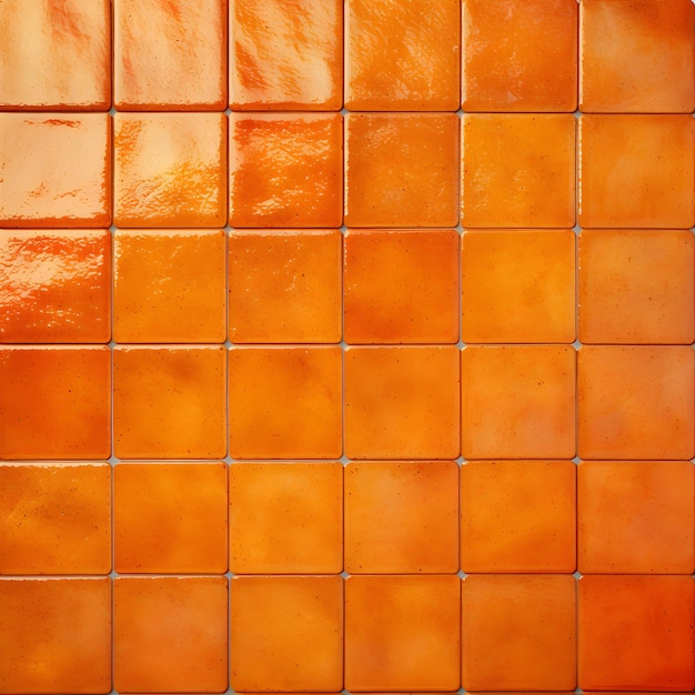 Foto padrão de textura perfeita de azulejos laranja