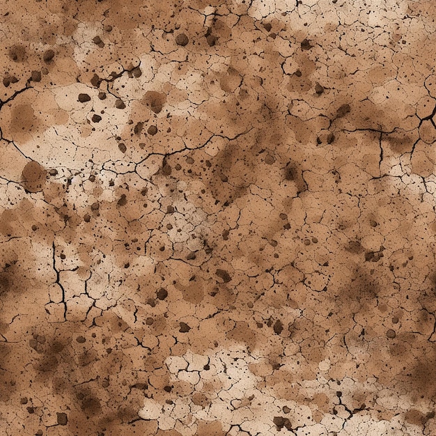 Padrão de textura sem bordas de terra seca