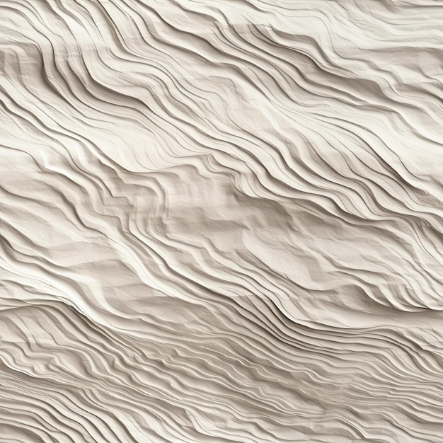 Padrão de textura sem costura de papel amassado na cor branca