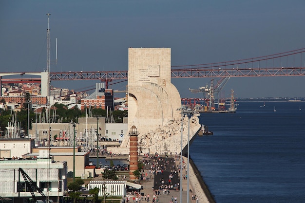 Padrao dos Descobrimentos en la ciudad de Belem Lisboa Portugal