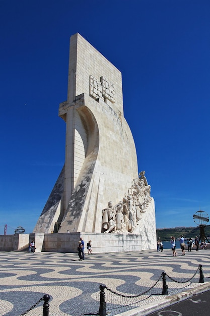 Padrao dos Descobrimentos na cidade Portugal de Belém Lisboa