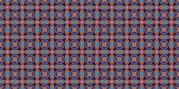 Padrão étnico Abstracto Kaleidoscópio desenho de tecido textura ou fundo