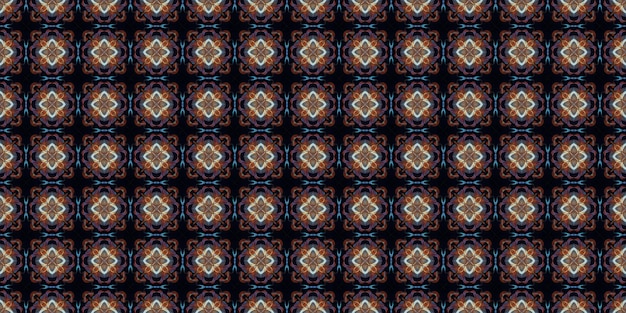 Padrão étnico Abstracto Kaleidoscópio desenho de tecido textura ou fundo