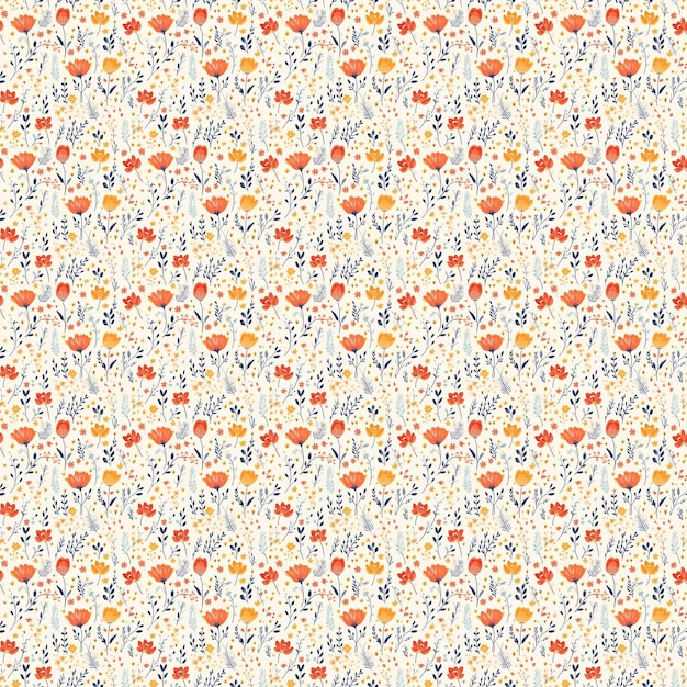 padrão floral sem costura