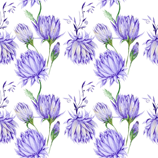 Padrão Floral Violeta