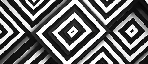 Padrão geométrico abstrato em preto e branco para papel de parede