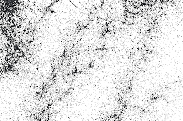 Padrão grunge preto e branco Textura abstrata de partículas monocromáticas Fundo de arranhões de rachaduras