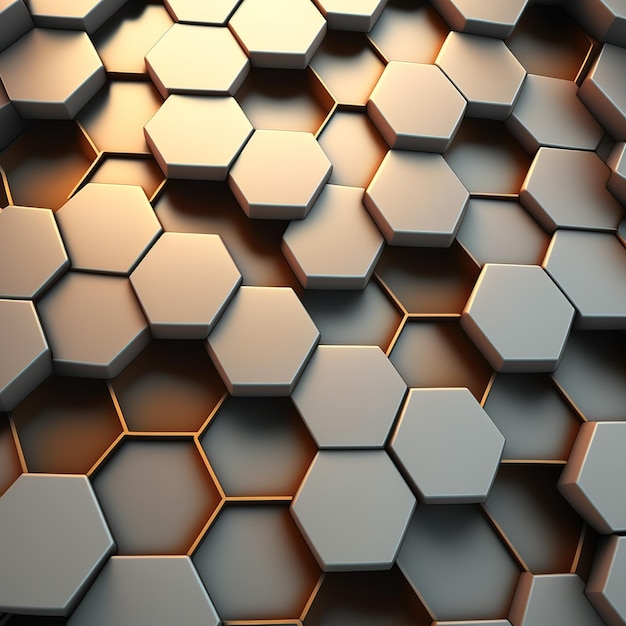 padrão hexagonal misturando fundo de alta tecnologia desvanecido Generative AI