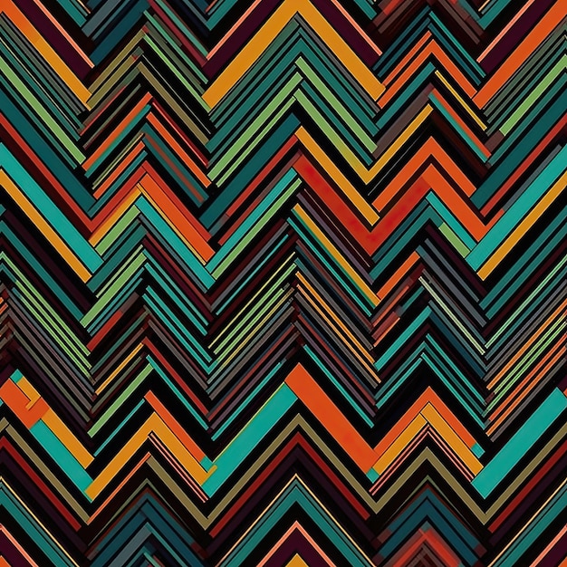 Padrão perfeito com design de fundo de papel de parede de design Chevron IA generativa