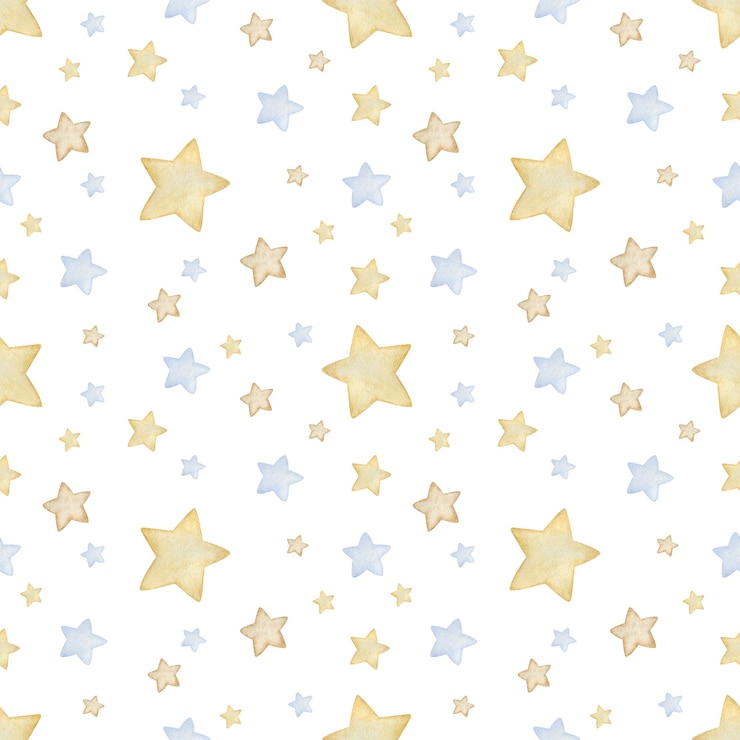 Foto padrão perfeito de aquarela estrela