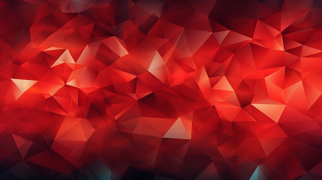 Padrão poligonal abstrato de vetor vermelho escuro Uma amostra com formas poligonais Ai Generativa