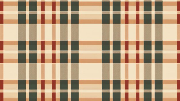 Padrão sem costura clássico de tartan castanho-bege e vermelho