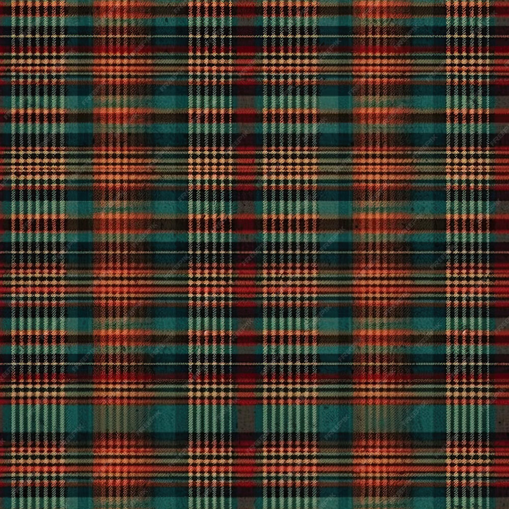 Um Design Sem Costura Xadrez Colorido Em Padrões De Tartan Fundo